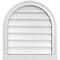 Ekena Millwork Round Top Surface Mount PVC Gable Vent w/ 2"W x 2"P Brickmould Sill Frame, 22"W x 24"H GVPRT22X2403SN - alternate 1